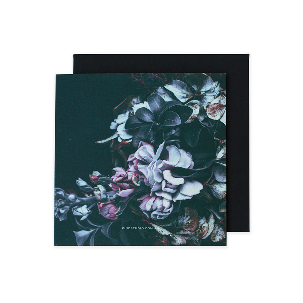 Mr and Mrs - Dark Floral Foil